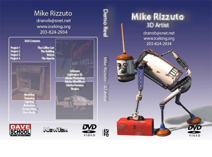 demo reel box cover